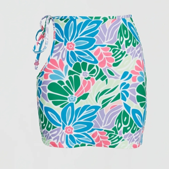 Riot Swim Bai Cover Up - Aqua Floral - Picture 3 of 3